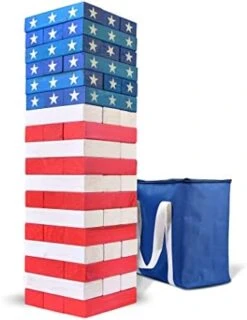 GoSports 5 Ft Giant Wooden Toppling Tower - Includes Bonus Rules With Gameboard - Choose Your Style -Folkmanis Toys Shop 41kB8UBB27L. AC