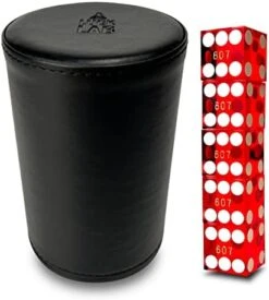 Luck Lab Black Leather Dice Stacking Cup With 5 Serialized Razor Edge 19 Mm Casino Dice - Pro Straight Cup For Stacking And Magic Tricks (Blue Dice) 15 Luck Lab Black Leather Dice Stacking Cup With 5 Serialized Razor Edge 19 Mm Casino Dice - Pro Straight Cup For Stacking And Magic Tricks (Blue Dice) -Folkmanis Toys Shop 41kD4xhBZNL. AC
