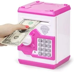 Refasy Piggy Bank Cash Coin Can ATM Bank Electronic Coin Money Bank For Kids-Hot Gift -Folkmanis Toys Shop 41kGdZd56RL. AC