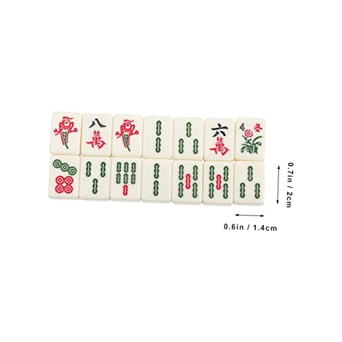 FELTECHELECTR 1 Set Mini Toy Mini Chess Board Travel Set Mahjong Table Chinese Mahjong Tile Chinese Mahjong Game Set Home Mahjong Set Travel Mahjong Plaything Travel Table Game Mahjong Gift Fine 3 FELTECHELECTR 1 Set Mini Toy Mini Chess Board Travel Set Mahjong Table Chinese Mahjong Tile Chinese Mahjong Game Set Home Mahjong Set Travel Mahjong Plaything Travel Table Game Mahjong Gift Fine