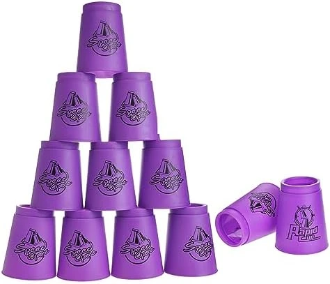 DEWEL Stacking Cup Game With 15 Stack Ways, 24pcs Cup Stacking Set, Sport Stacking Cups BPA-Free Material, Classic Family Game, Great Gift Idea For Stack Games Lover. (Blue & Green) 15 DEWEL Stacking Cup Game With 15 Stack Ways, 24pcs Cup Stacking Set, Sport Stacking Cups BPA-Free Material, Classic Family Game, Great Gift Idea For Stack Games Lover. (Blue & Green) - Image 13