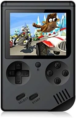 Handheld Games Console For Kids Adults - Retro Video Games Consoles 3 Inch Screen 168 Classic Games 8 Bit Game Player With AV Cable Can Play On TV (Yellow) -Folkmanis Toys Shop 41kevM5wShL. AC