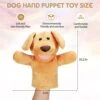Dog Hand Puppets Soft Animal Hand Puppy Plush Toy With Movable Mouth Imaginative Pretend Play Stocking Storytelling Interactive Dog Toy, Yellow -Folkmanis Toys Shop 41khSvZPK5L