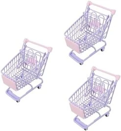 TOYANDONA 2pcs Mini Shopping Cart Mini Food For Girls Mini Dollhouse Supermarket Miniature Arcade Games Machines For Home Miniature Cart Iron, Alloy Lavender Good Looking 17 TOYANDONA 2pcs Mini Shopping Cart Mini Food For Girls Mini Dollhouse Supermarket Miniature Arcade Games Machines For Home Miniature Cart Iron, Alloy Lavender Good Looking -Folkmanis Toys Shop 41klXVB9UcL. AC