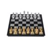 Crafted Chesspiece Portable Magnetic Chess Travel Chess Board Set With Folding Chess Game ABS Educational Toys For Kids Adults Beginner Chess Set In Toys ( Color : Gold , Size : Large )