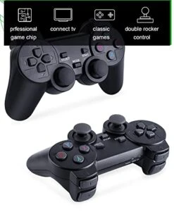 Wireless Retro Game Console - Shelein Retro Game Stick Plug & Play Video TV Game Stick With 10000+ Retro Games Built-in, 9 Emulators, 4K HDMI, Dual 2.4G Wireless Controllers (64G 15000 Games) -Folkmanis Toys Shop 41lBe8sPqdL