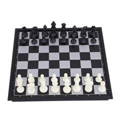 3 In 1 Plastic Chess Set Travel Magnetic Chess Checkers Backgammon With Folding Chess Board Perfect Learning Toys For Kids And Adults