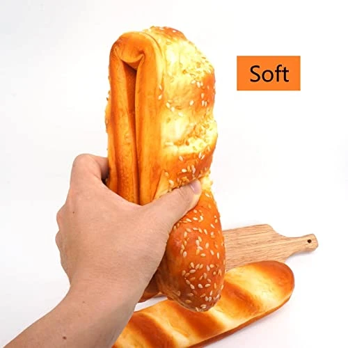 Long Fake Baguette And Realistic French Bread - Artificial Cake Dessert Decor And Faux Pastries Food Replica For Kitchen And Bakery Display (Long Sesame Baguette) 6 Long Fake Baguette And Realistic French Bread - Artificial Cake Dessert Decor And Faux Pastries Food Replica For Kitchen And Bakery Display (Long Sesame Baguette) - Image 4