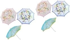 Alasum 6 Pcs Lace Trim Vintage Decor Mini Toy Mini Lace Parasol Mini Decoration Umbrella Childrens Toy Model Embroidered Umbrella Lace Umbrella Mini Umbrella Small Toys For Kids -Folkmanis Toys Shop 41lYvem C5L. AC