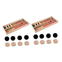 CLISPEED 2pcs Catapult Chess Kidult Toys Desktop Toys Tabletop Hockey Desktop Dart Fast Sling Puck Wooden Hockey Game Tabletop Slingshot Desk Sling Shot Tabletop Slingshot Chess Puzzle Lob