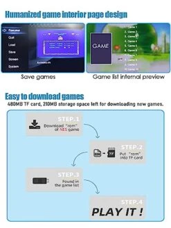 Fadist Retro Game Console, Built In 900+ Classic Games, 4K HDMI HD Output Video Game Console, Plug And Play Games Console, Ideal Gift For Kids, Adult, Friend, Lover -Folkmanis Toys Shop 41ljgmycMCL