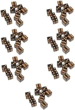 TOYANDONA 70 Pcs Big Hole Dot Dice Number Toys Kidcraft Playset Skeleton Toy Unique Dice Fun Dice Role Playing Gaming Dice Game Dice Set Two Color Dice Gambling Dice Retro Color Checkerboard -Folkmanis Toys Shop 41lo uQ1L. AC