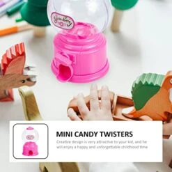 2pcs Gumball Machine Mini Candy Dispenser Toy Kids Candy Catchers Coin Bank Playthings For Children Party Favor Game Supplies -Folkmanis Toys Shop 41lrLHc4qRL