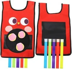 Totority 1 Set Sticky Jersey Kids Tank Tops Outside Toy Outside Kids Toys Sticky Ball Vest Game Props Outside Game Vests Parent-Child Tag Red Cloth Outdoor Kids Playset Game Vest -Folkmanis Toys Shop 41lvSI5YK6L. AC