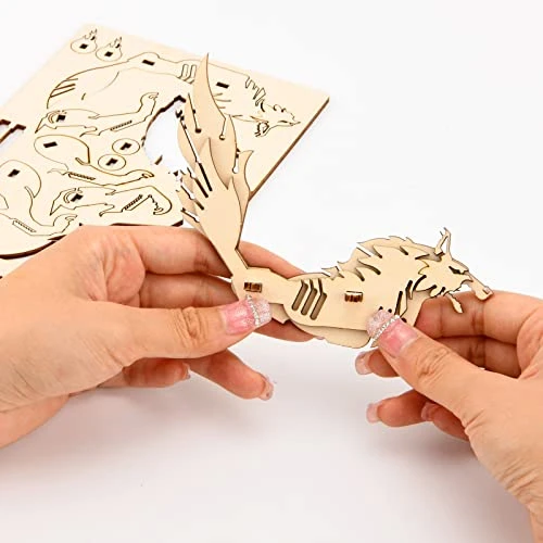 3D Wooden Puzzles Animal Model - Collectibles Wooden Model Kits For Adults Desk Display Gift For Boys/Girls(5 Pcs) (Animal Model) 4 3D Wooden Puzzles Animal Model - Collectibles Wooden Model Kits For Adults Desk Display Gift For Boys/Girls(5 Pcs) (Animal Model) - Image 2