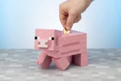 Paladone Minecraft Pig Money Bank BDP | Pink Pixelated 3D Savings Piggy-Bank | Unique Gift Idea Perfect For Gamers -Folkmanis Toys Shop 41m2gMXFpgL