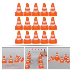 Ibasenice Kids Toys 84pcs Reflective The Girls Kid Educational Roadblock Red Teaching Street Simulation Boys Favors Child Supplies Ornaments Accessories Cones- For Traffic Training Miniature Toys -Folkmanis Toys Shop 41m8Wpt29aL