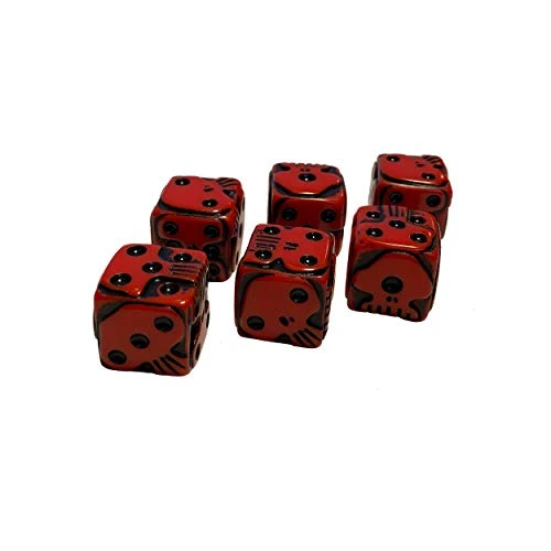 USAOPOLY Nightmare Before Christmas Premium Dice Set | Collectible D6 Dice | Red & Black Custom Dice With Collectible Tin Case | Officially Licensed Disney 6-Sided Dice (AC004-291-002000-12) 5 USAOPOLY Nightmare Before Christmas Premium Dice Set | Collectible D6 Dice | Red & Black Custom Dice With Collectible Tin Case | Officially Licensed Disney 6-Sided Dice (AC004-291-002000-12) - Image 3