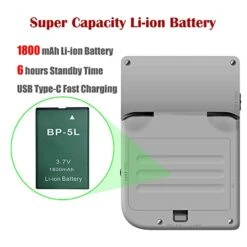 DREAMHAX RG300 Portable Game Console With Open Source System Preload 10000 Games, Handheld Video Games Player With 16G + 32G TF Card 3 Inch IPS Screen, Arcade Retro Games Gifts (Gray) -Folkmanis Toys Shop 41mXQm5KLwL