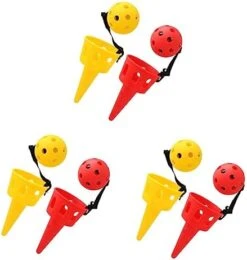 Ibasenice 4 Sets Trampoline Toys Cup Set Outside Kids Toys Scoop And Toss Set Kids Party Favors Backyard Game Catch Game Ball Catch Game Scoop Ball Set Spoon Catch The Ball Catcher Child Red -Folkmanis Toys Shop 41msF6mbmUL. AC