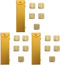 GENERIC 2sets Draw Alloy Supplies Math Craft Novelty Farkle - Exquisite Sided Tenzi Golden Case Cubes Bag Storage Playing Props Pub Small And Accessories Standard For Games 11 GENERIC 2sets Draw Alloy Supplies Math Craft Novelty Farkle - Exquisite Sided Tenzi Golden Case Cubes Bag Storage Playing Props Pub Small And Accessories Standard For Games -Folkmanis Toys Shop 41n2oLYSPWL. AC