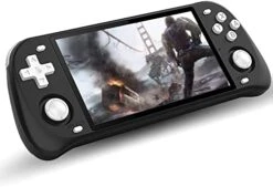 Diketigeey RGB10 MAX 2 Handheld Game Console 5 Inch IPS Screen Open Source With 16+64G TF 10000 Games Cards 64Bit PS1 PCE 6 Hours Battery Life Open Source Linux System Game Player (Black) -Folkmanis Toys Shop 41n8gzPVumL. AC 1
