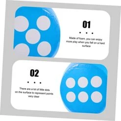 TOYANDONA Fuzzy Dice Outdoor Toys Oversized Foam Dice Game Props Blue Outdoor Kids Toys Dice Bulk -Folkmanis Toys Shop 41n9J1EoKlL