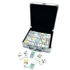 Front Porch Classics | Mexican Train Domino Set On-The-Go Aluminum Carrying Case, 2 To 8 Players Ages 8 To 99 10 Front Porch Classics | Mexican Train Domino Set On-The-Go Aluminum Carrying Case, 2 To 8 Players Ages 8 To 99 -Folkmanis Toys Shop 41nFHfYhe2L