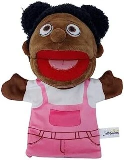 Lovely Family Hand Puppets Mouth Opening Plush Puppets Toys Role Playing Toys Puppets Children Storytelling Teaching Toys (Yellow Mom, 30cm) -Folkmanis Toys Shop 41nQNkXcouL. AC