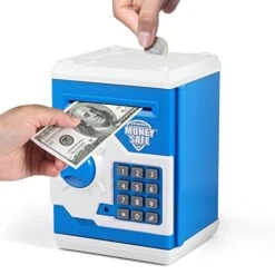 GINZU Piggy Bank Toys For Adults 4 5 7 8 9 10 11 16 Year Old Boy Birthday Gifts, ATM Piggy Bank For Real Money For Boys Toys Age 6-8-10-12, Money Saving Box For Kids 5-18 Gift Ideas