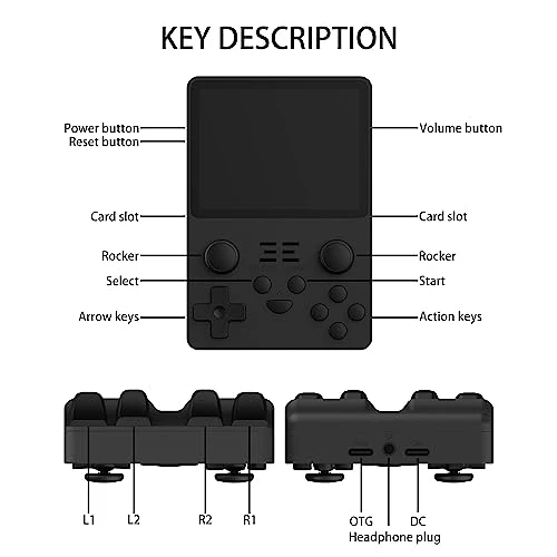 Yullhub POWKIDDY RGB20S Handheld Game Console, 3.5 Inch IPS Video Games Portable Retro Arcade With 128G TF Card Pre-Installed 20000 Games-Black||16G+128G… 6 Yullhub POWKIDDY RGB20S Handheld Game Console, 3.5 Inch IPS Video Games Portable Retro Arcade With 128G TF Card Pre-Installed 20000 Games-Black||16G+128G… - Image 4