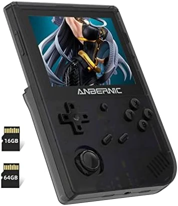 RG351V Handheld Game Console , Plug & Play Video Games Supports Double TF Extend 256GB , Portable Game Console 3.5 Inch IPS Screen 2521 Games (Gray) 9 RG351V Handheld Game Console , Plug & Play Video Games Supports Double TF Extend 256GB , Portable Game Console 3.5 Inch IPS Screen 2521 Games (Gray) - Image 7