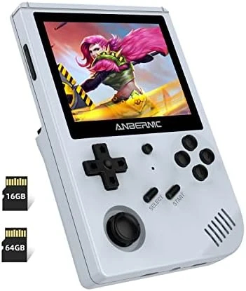 RG351V Handheld Game Console , Plug & Play Video Games Supports Double TF Extend 256GB , Portable Game Console 3.5 Inch IPS Screen 2521 Games (Gray) 10 RG351V Handheld Game Console , Plug & Play Video Games Supports Double TF Extend 256GB , Portable Game Console 3.5 Inch IPS Screen 2521 Games (Gray) - Image 8