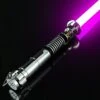 CVCBSER Pixelversion Dueling Lightsaber, Motion Control Smooth Swing 34 Sound Fonts With Infinite Color Changing, Premium Metal Handle Light Saber For Adults And Boys Gift（Pixelversion-34 Fonts -Folkmanis Toys Shop 41nuuKTn5aL