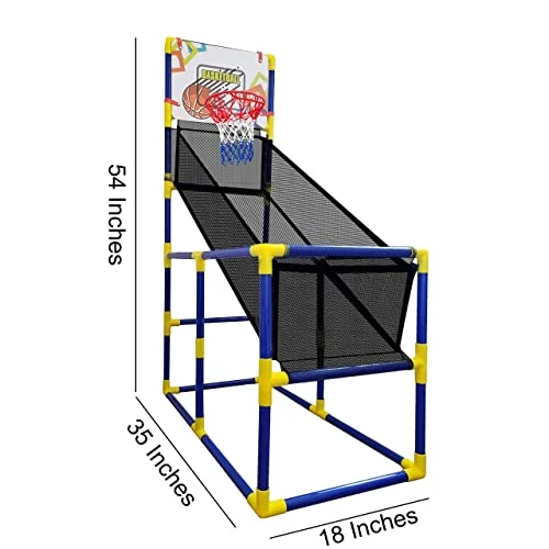 Kids Basketball Hoop Arcade Game, With 4 Balls, Includes Air Pump- Indoor Outdoor Toy Basketball Shooting System, For Toddlers And Children Fun For All Ages - Kids Toys Sports Game For Boys And Girls 4 Kids Basketball Hoop Arcade Game, With 4 Balls, Includes Air Pump- Indoor Outdoor Toy Basketball Shooting System, For Toddlers And Children Fun For All Ages - Kids Toys Sports Game For Boys And Girls - Image 2