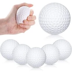 Zubebe Golf Stress Ball Golf Party Favors Mini Soft Foam Stress Balls For Adults Bulk Sports Stress Relief Balls For Teens Prizes Decoration Present Golf Toys (8 Pack)