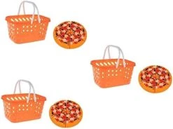 Mini Shopping Basket 3 Sets Shopping Basket Savings Basket Fruit Mini Kids Kids Shopping Pretend Shopping Basket Shopping Pretend Hamburger Pizza Cecilia Groceries Shopping -Folkmanis Toys Shop 41o2QA9wpAL. AC