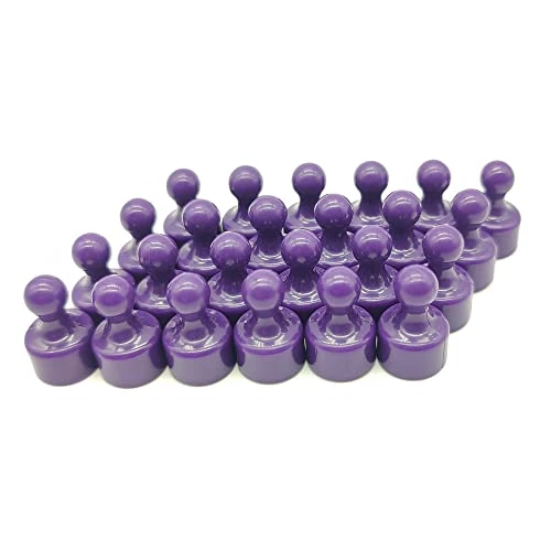 24 Magnetic Push Pin Miniature Game Piece Pawn Magnets, Useful For Fun Fridge, Cabinets, Office, Map Magnets, Kitchen Magnets, Whiteboard Magnets, Photo Magnets, Colorful Magnets And More Purple 3 24 Magnetic Push Pin Miniature Game Piece Pawn Magnets, Useful For Fun Fridge, Cabinets, Office, Map Magnets, Kitchen Magnets, Whiteboard Magnets, Photo Magnets, Colorful Magnets And More Purple