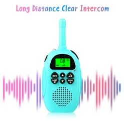 Walkie Talkies For Kids: 2 Pack Rechargeable Kids Walkie Talkies, Long Range 22 Channels 2 Way Radio Kids Toy Gift For 3-12 Year Old Boy Girl Toddlers