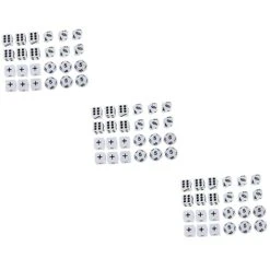 Toyvian Osmo 72 Pcs Teaching Dice White Dice Educational Toys For Kids Dice For Kids Big Dice For Kids Math Dice 10 Frame Dice Funny Dice Toy Math Use Dice Math Game Dice D6 Boy Small Dice