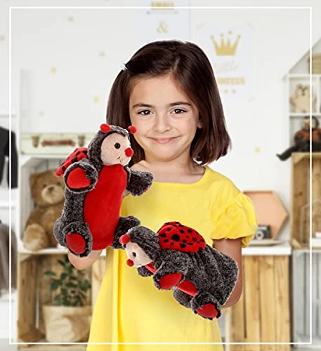 DolliBu Ladybug Plush Hand Puppet For Kids - Soft Plush Stuffed Animal Hand Puppet Toy For Puppet Show Games Puppet Theaters For Kids, Adult Cute Puppets Educational Toy To Teach Children & Toddlers 7 DolliBu Ladybug Plush Hand Puppet For Kids - Soft Plush Stuffed Animal Hand Puppet Toy For Puppet Show Games Puppet Theaters For Kids, Adult Cute Puppets Educational Toy To Teach Children & Toddlers - Image 5