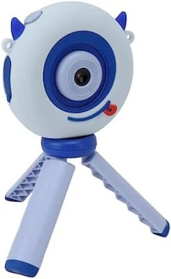 Kids Mini Play Camera, Kids Selfie Camera Dual Lens With Tripod For Birthday Gift (Blue) -Folkmanis Toys Shop 41pUAw2VmL. AC 1