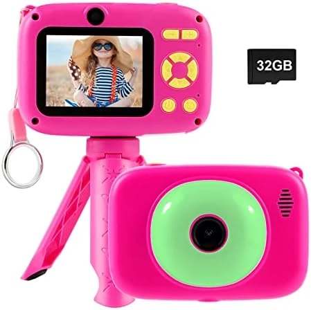 SUZIYO Kids Video Camera With Stand, Best Christmas Birthday Gifts Toys For Children, Toddlers Selfie Digital Camcorder 1080P 2.4 Inch HD For Age 4-9 Years Old Boys & Girls (with 32G SD Card, Green) 9 SUZIYO Kids Video Camera With Stand, Best Christmas Birthday Gifts Toys For Children, Toddlers Selfie Digital Camcorder 1080P 2.4 Inch HD For Age 4-9 Years Old Boys & Girls (with 32G SD Card, Green) - Image 7