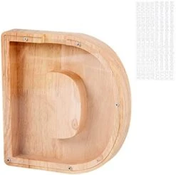 LIHMHSA Wooden Piggy Bank, Personalized Letters Coin Bank Kids Money Bank, Text Engraved Money Box Wooden Piggy Bank Gift For Kids, Christmas Birthday Gift Home Decoration Ornaments (R) -Folkmanis Toys Shop 41q sbNTUwL. AC