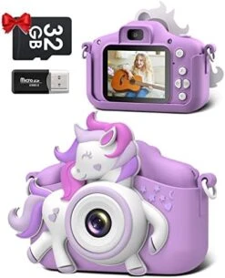 Kids Camera For 3-8 Years Old Toddlers Childrens Boys Girls Christmas Birthday Gifts Selfie Camera 20.0 MP HD 1080P IPS Screen Dual Digital Toy Camera With 32GB SD Card -Folkmanis Toys Shop 41q0NcPBm9L. AC