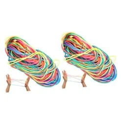 Gadpiparty Toys 40 Pcs Flip Rope Childrens Toys Bouncy Toy Cats Cradle String Game Finger String Toy Supplies Finger String Game Hand Strap Toy Cloth Pupils Hand Game Finger String Toys