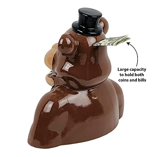 Five Nights At Freddy's Ceramic Coin Bank Freddy Bear Piggy Bank For Kids 4 Five Nights At Freddy's Ceramic Coin Bank Freddy Bear Piggy Bank For Kids - Image 2