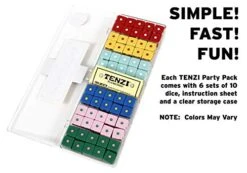 TENZI Party Pack Dice Game Bundle With 77 Ways To Play TENZI - A Fun, Fast Frenzy For The Whole Family - 6 Sets Of 10 Colored Dice - Colors May Vary 10 TENZI Party Pack Dice Game Bundle With 77 Ways To Play TENZI - A Fun, Fast Frenzy For The Whole Family - 6 Sets Of 10 Colored Dice - Colors May Vary -Folkmanis Toys Shop 41q7XvgptpL