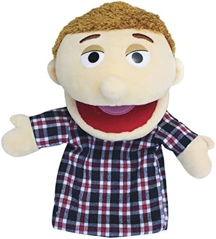 Lovely Family Hand Puppets Mouth Opening Plush Puppets Toys Role Playing Toys Puppets Children Storytelling Teaching Toys (Red Blue Plaid Dad, 30cm) 9 Lovely Family Hand Puppets Mouth Opening Plush Puppets Toys Role Playing Toys Puppets Children Storytelling Teaching Toys (Red Blue Plaid Dad, 30cm) - Image 7