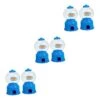 Toyvian 6 Pcs Mini Sugar Machine Candy Dispenser Toys Spiral Gumball Bank Bubble Gum Machine Small Snack Containers Plastic Playes Kids Mini Toys Gumball Machines For Children Abs